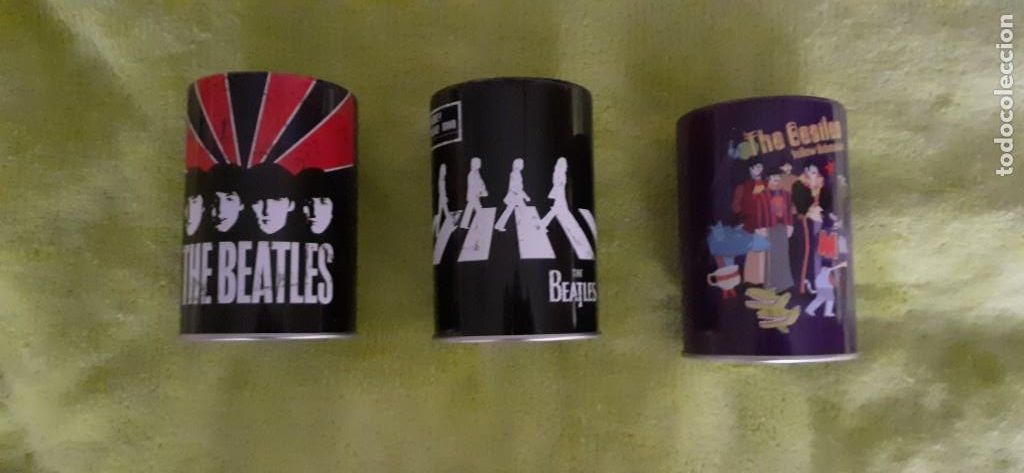 Collecting: LOTE X 3 VASO PORTA-LAPICES THE BEATLES 11 X 7,5 CM NUEVOS PRODUCTO OFICIAL