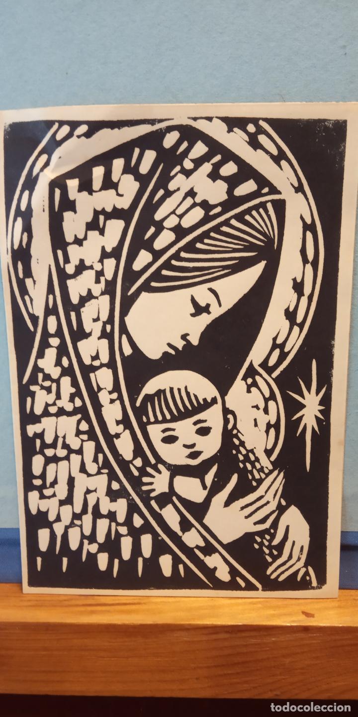 Coleccionismo: TARJETA NAVIDE&Ntilde;A. VIRGEN MARIA Y EL NI&Ntilde;O.