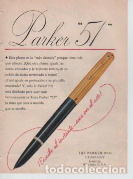 Coleccionismo: ANUNCIO PUBLICIDAD ESTILOGRAFICAS PARKER - POLVO ROYAL