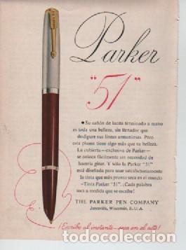 Coleccionismo: ANUNCIO PUBLICIDAD ESTILOGRAFICAS PARKER