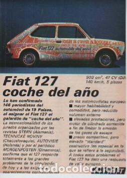 Coleccionismo: ANUNCIO PUBLICIDAD AUTOMOVIL FIAT 127
