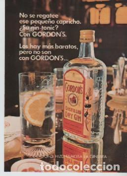 Coleccionismo: ANUNCIO PUBLICIDAD GINEBRA GORDONS