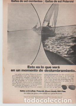 Coleccionismo: ANUNCIO PUBLICIDAD GAFAS DE SOL POLAROID