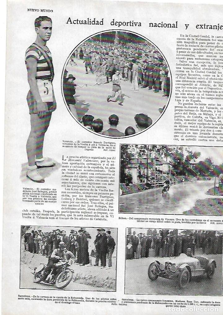 Sammelleidenschaft Papier: A&Ntilde;O 1929 DEPORTES CARRERA LA RABASSADA BARCELONA UNICA MUJER PILOTO ROSE TIER AUTOMOVILISMO MOTOS