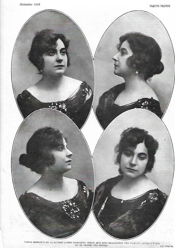 Collezionismo: A&Ntilde;O 1919 RECORTE PRENSA MARGARITA XIRGU ACTRIZ ARTISTA BADALONA