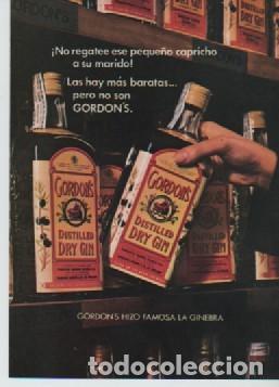 Coleccionismo: ANUNCIO PUBLICIDAD GINEBRA GORDONS