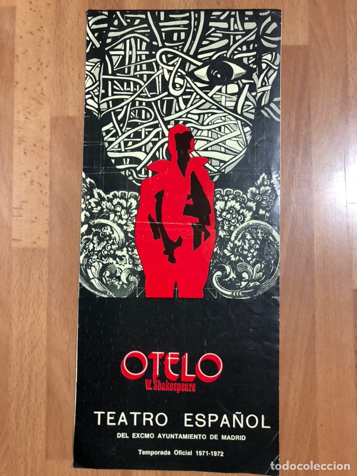 Coleccionismo: Programa teatro espa&ntilde;ol Otelo.shakespeare.carlos ballesteros Lola cardona 1