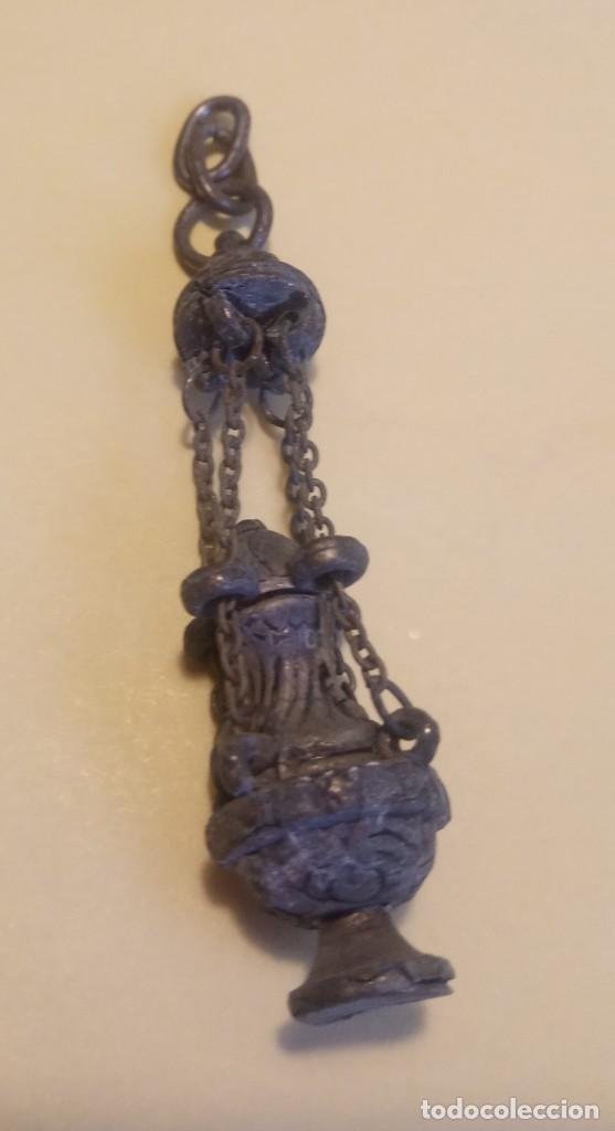 Coleccionismo: BOTAFUMEIRO - SANTIAGO DE COMPOSTELA - MINIATURA - METAL - MEDIDA TOTAL 7 CM. APROXIMADAMENTE .-