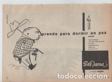 Coleccionismo: ANUNCIO PUBLICIDAD PIJAMAS SKI JAMA-COSMETICA HELENA RUBINSTEIN