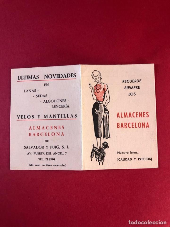 Coleccionismo: Antigua tarjeta (d&iacute;ptico) publicidad Almacenes Barcelona.