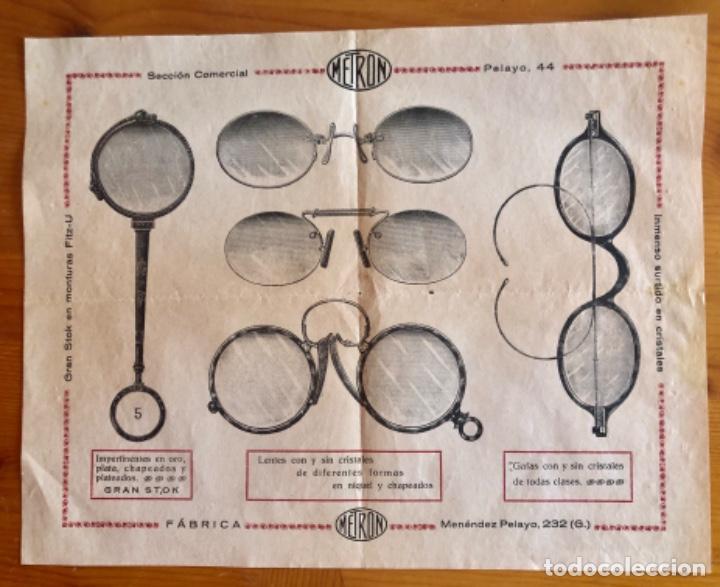 Coleccionismo: LENTES - GAFAS- METRON - MADRID Ca 1920 - Foto 1