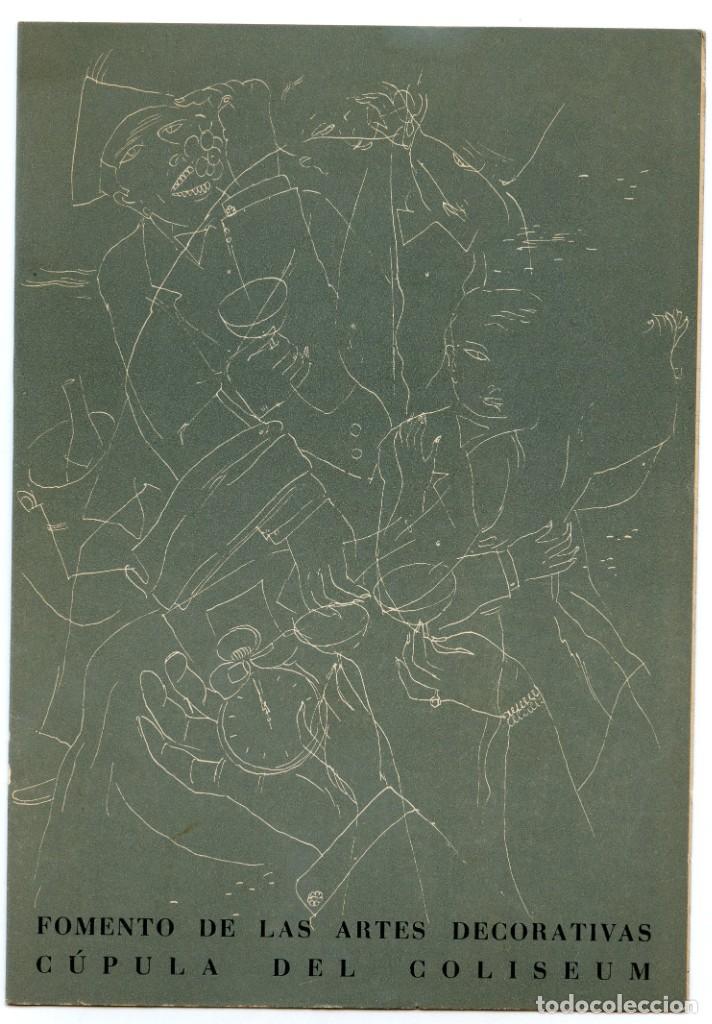 Coleccionismo: Men&uacute; cena fin de a&ntilde;o Fomento de las Artes Decorativas (1952)