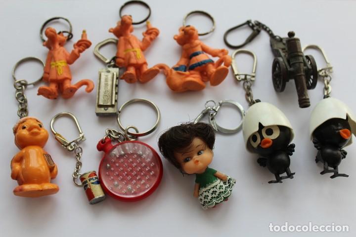 Coleccionismo: LOTE DE LLAVEROS ANTIGUOS A&Ntilde;OS 70