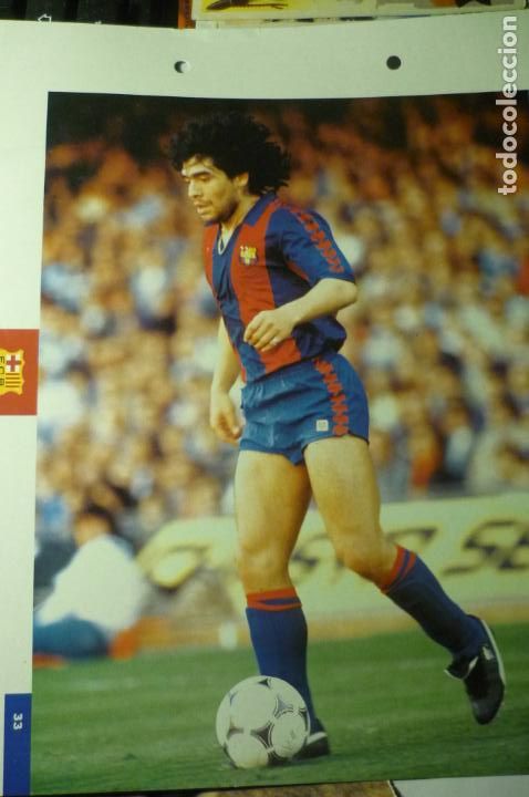 Coleccionismo: LAMINA ALBUM DEL BAR&Ccedil;A--MARADONA