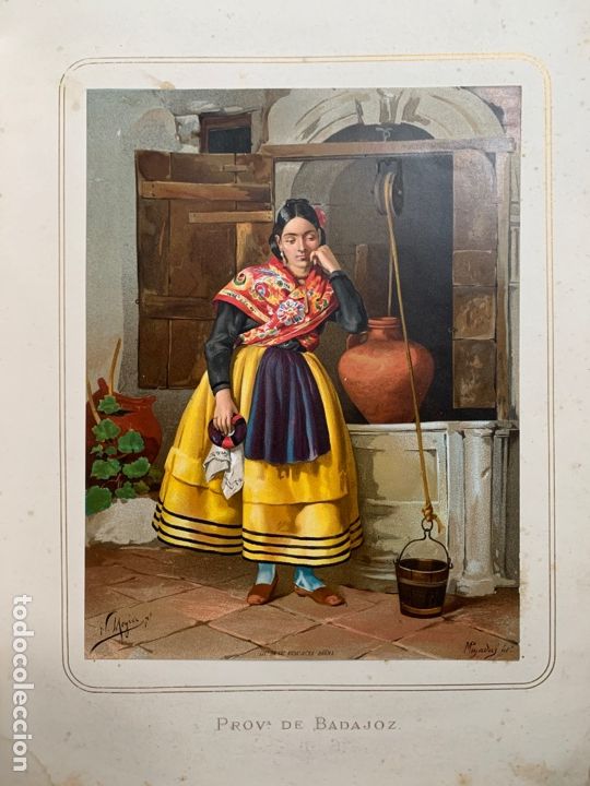 Collezionismo: (Badajoz 1872 Guijarro. Las mujeres espa&ntilde;olas) Provincia de Badajoz