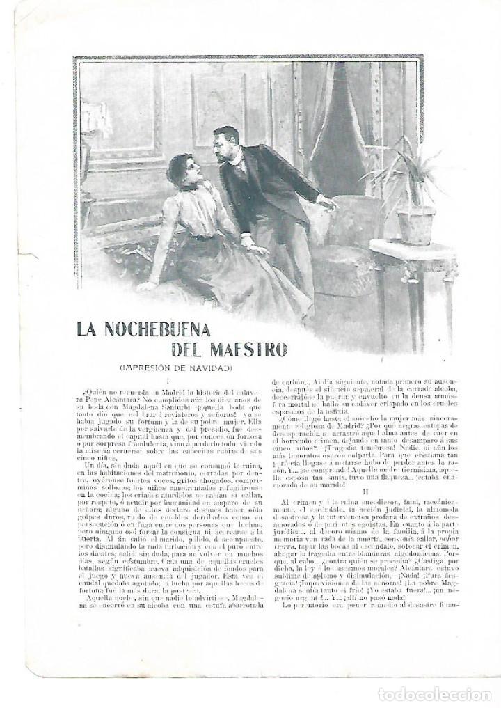 Collezionismo: A&Ntilde;O 1903 RELATO LA NOCHEBUENA DEL MAESTRO POR BLANCA DE LOS RIOS DE LAMPEREZ DIBUJO ESTEVAN