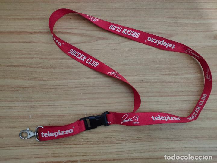 Coleccionismo: Cinta con mosquet&oacute;n para colgar las llaves Telepizza / selecci&oacute;n espa&ntilde;ola de futbol