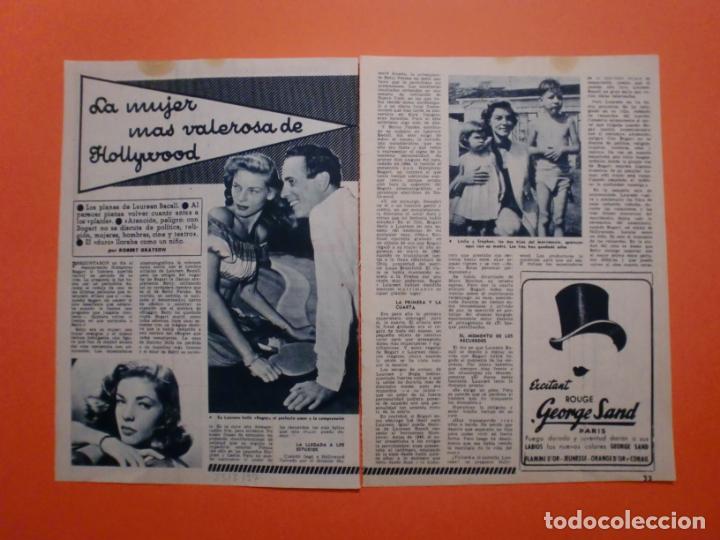 Coleccionismo: LAUREN BACALL Y HUMPHREY BOGART - 23/2/1957