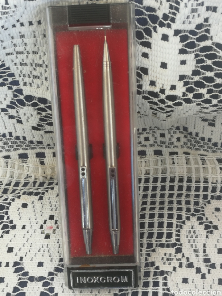 Coleccionismo: ESTUCHE INOXCROM, BOLIGRAFO Y PORTAMINAS