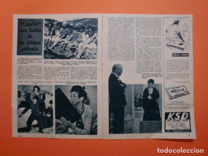 Colecionismo: CHARLOT NOS HABLA DE SU ULTIMA PELICULA - 10/8/1957