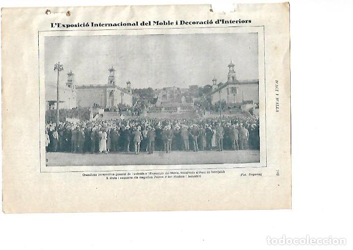 Collezionismo: A&Ntilde;O 1923 INAUGURACION EXPOSICION INTERNACIONAL MUEBLE Y DECORACION INTERIORES BARCELONA MONTJUICH