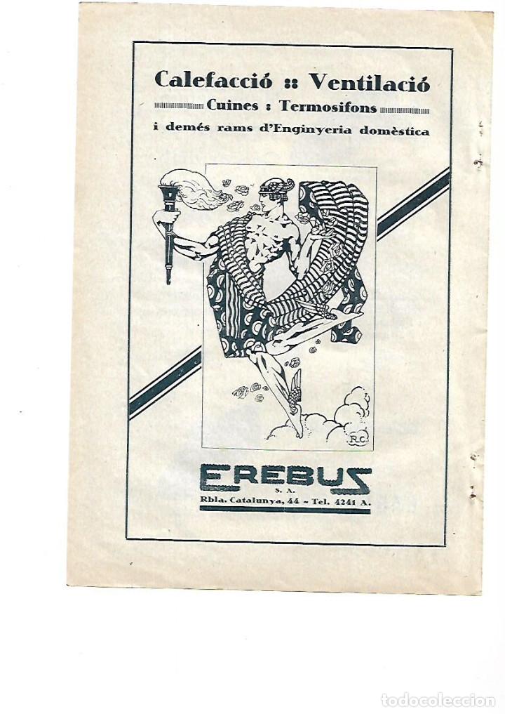 Collezionismo: A&Ntilde;O 1923 RECORTE PRENSA PUBLICIDAD EREBUS CALEFACCION VENTILACION COCINAS TERMOSIFONS BCNA