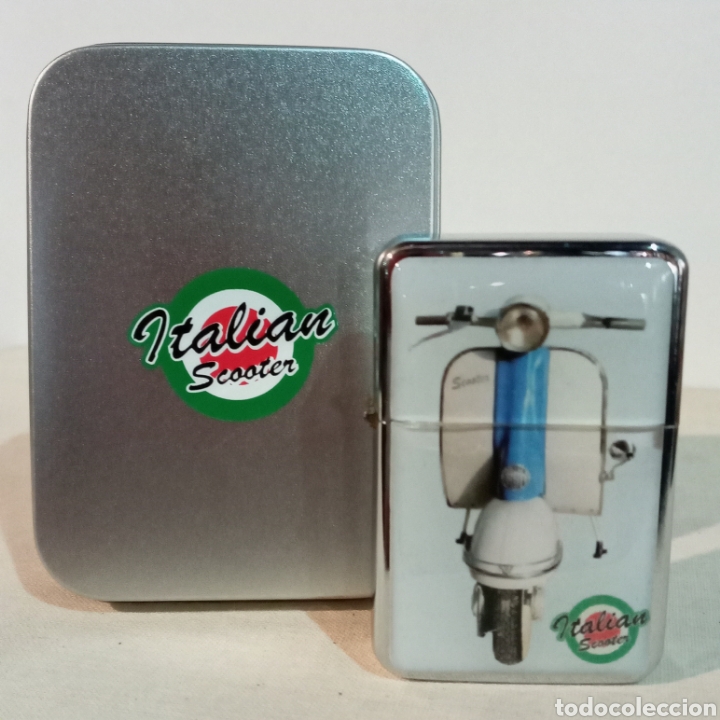 Coleccionismo: ENCENDEDOR TIPO ZIPPO.NUEVO.SIN USO.IMANGEN DE VESPA ITALIANA VINTAGE.RETRO.