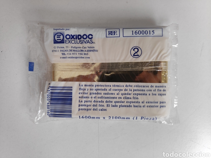 Coleccionismo: Manta termica Codix. - Foto 2