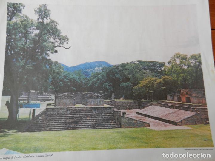 Coleccionismo: RUINAS MAYA DE COP&Aacute;N - HONDURAS - AM&Eacute;RICA CENTRAL - L&Aacute;MINA GRAFICENTRO EDITORES - MIDE 43X33 CM.