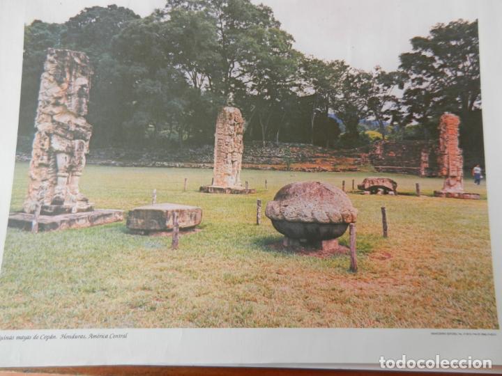 Coleccionismo: RUINAS MAYA DE COP&Aacute;N - HONDURAS - AM&Eacute;RICA CENTRAL - L&Aacute;MINA GRAFICENTRO EDITORES - MIDE 43X33 CM.