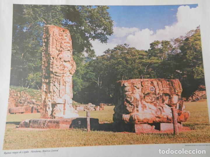 Coleccionismo: RUINAS MAYA DE COP&Aacute;N - HONDURAS - AM&Eacute;RICA CENTRAL - L&Aacute;MINA GRAFICENTRO EDITORES - MIDE 43X33 CM.