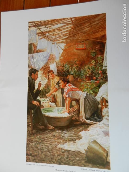 Coleccionismo: LAVANDERAS - RAFAEL LATORRE BIEDMA - L&Aacute;MINA EDITADA POR HEINEKEN - MIDE 42.5X34 CM.