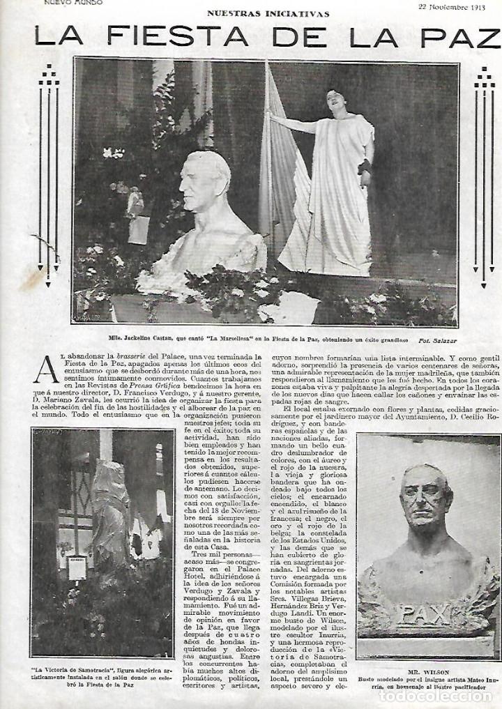 Collezionismo: 1918 FIESTA DE LA PAZ EN LA BRASSERIE PALACE HOTEL JACQUELINE CASTAN VICTORIA SAMUTRACIA ESCULTURA