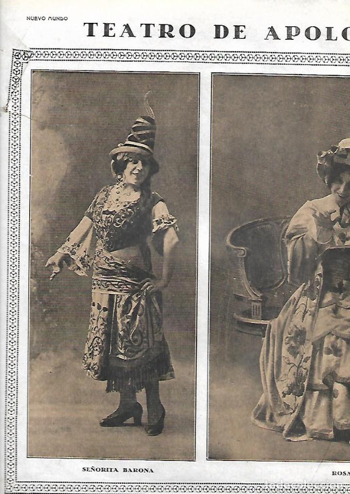 Collectionnisme: 1918 RECORTE PRENSA TEATRO OBRA LOS CALABRESES ACTORES SRTA BARONA ROSARIO LEONIS EMILIO SAGI BARBA