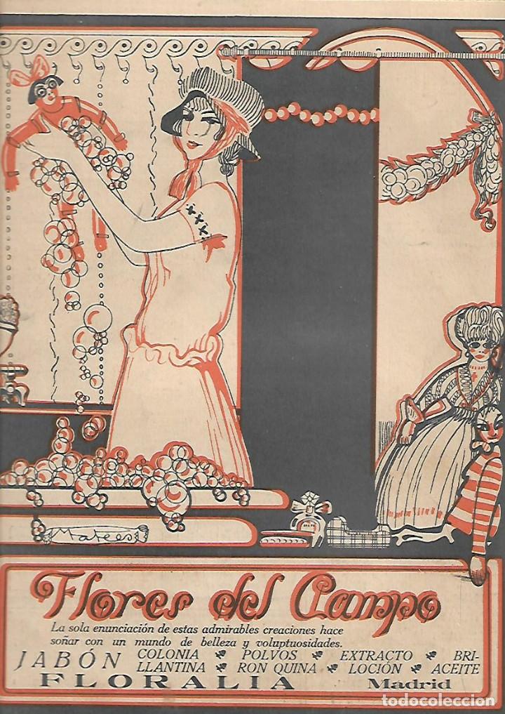 Collectionnisme: A&Ntilde;O 1919 RECORTE PRENSA PUBLICIDAD JABON FLORES DEL CAMPO PERFUMERIA FLORALIA