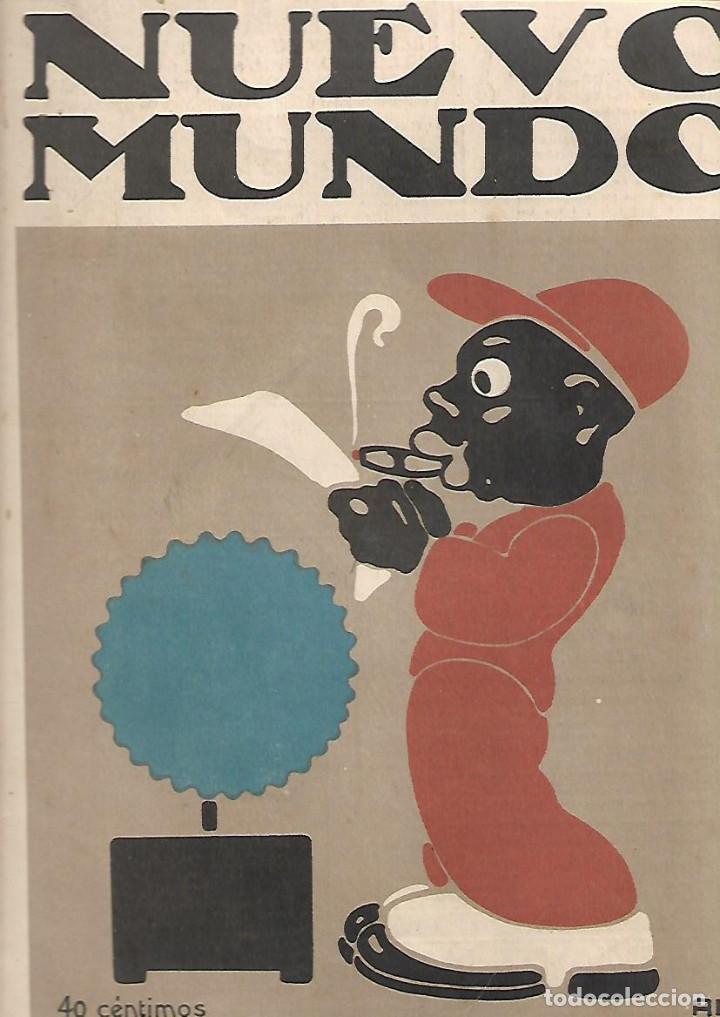 Colecionismo: A&Ntilde;O 1919 RECORTE PRENSA DIBUJO AKA PORTADA REVISTA NUEVO MUNDO CONCURSO DE PORTADAS