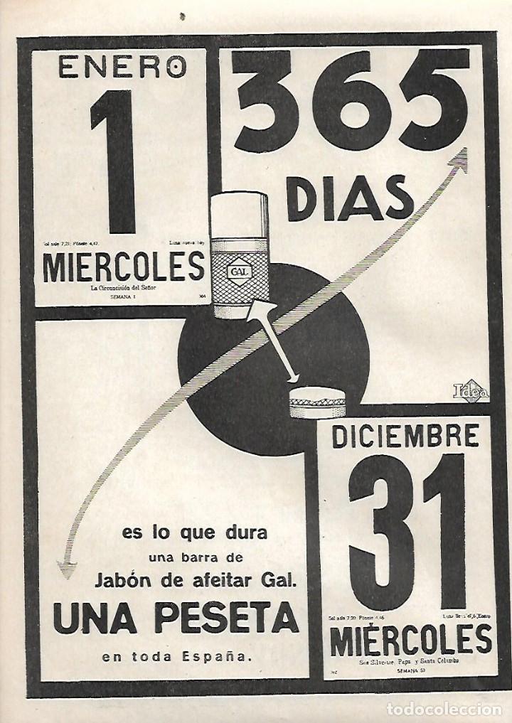 Coleccionismo: A&Ntilde;O 1919 RECORTE PRENSA PUBLICIDAD BARRA JABON DE AFEITAR PERFUMERIA GAL AFEITADO
