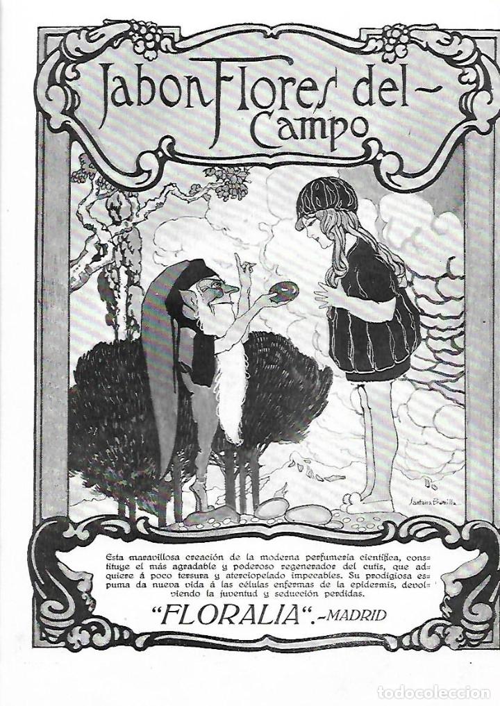 Coleccionismo: A&Ntilde;O 1919 RECORTE PRENSA PUBLICIDAD PASTILLA DE JABON FLORES DEL CAMPO PERFUMERIA FLORALIA