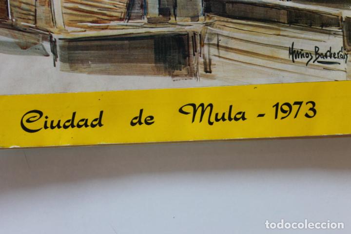 Coleccionismo: PROGRAMA FESTEJOS CIUDAD DE MULA 1973, PORTADA MU&Ntilde;OZ BARBERAN - Foto 2