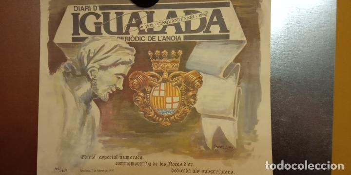Collezionismo: DIARI D'IGUALADA. PERIODIC DE L'ANOIA. 7 DE FEBRER DE 1993. MEDIDAS 38*32 CM.