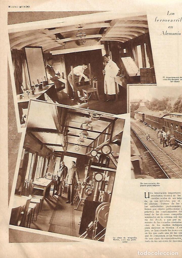 Coleccionismo: A&Ntilde;O 1930 RECORTE PRENSA ALEMANIA FERROCARRIL TREN ESCUELA