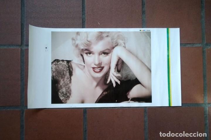 Coleccionismo: HOJA O LAMINA CON FOTOGRAFIA IMPRESA DE MARILYN MONROE MEDIDAS: 34 X 65