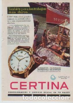 Coleccionismo: ANUNCIO PUBLICIDAD RELOJES CERTINA-LICOR DEL POLO