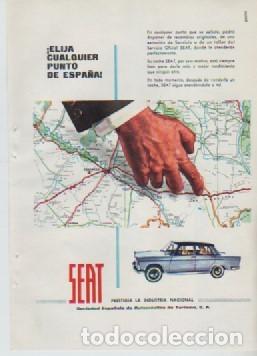 Coleccionismo: ANUNCIO PUBLICIDAD AUTOMOVILES SEAT-ANIS LA PRAVIANA
