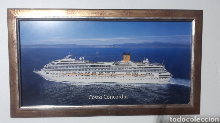 Coleccionismo: Fotografia enmarcada desaparecido CRUCERO COSTA CONCORDIA