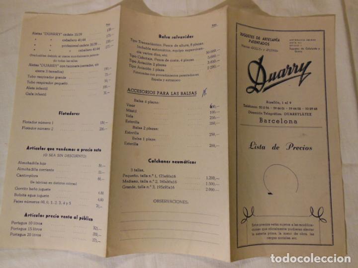 Colecionismo: DUARRY. Juguetes de Artesan&iacute;a Patentados. Lista de Precios. DOLLY y PLUMA (Marcas)