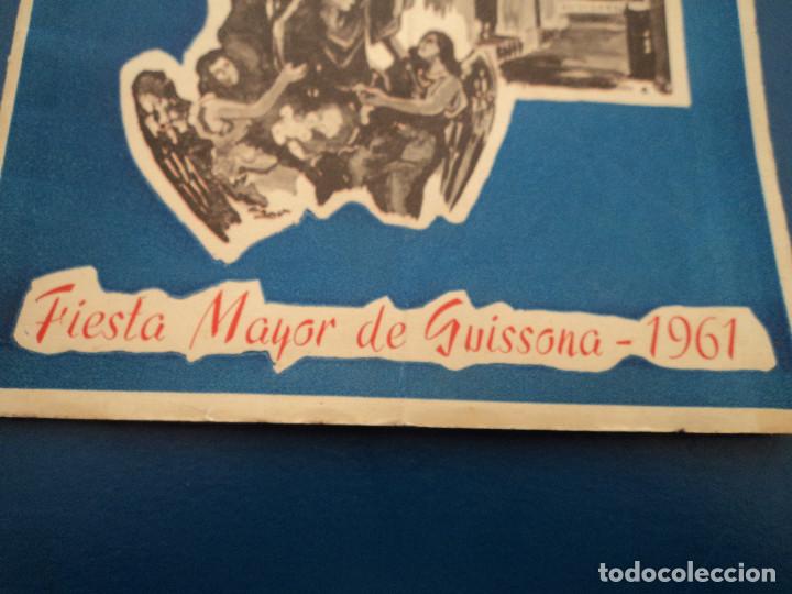 Coleccionismo: programa de fiesta mayor de guissona 1961 - Foto 2