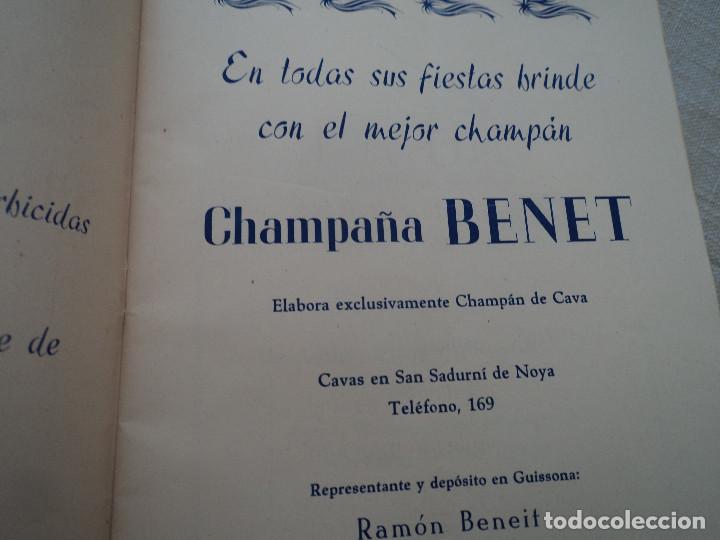 Coleccionismo: programa de fiesta mayor de guissona 1961 - Foto 6