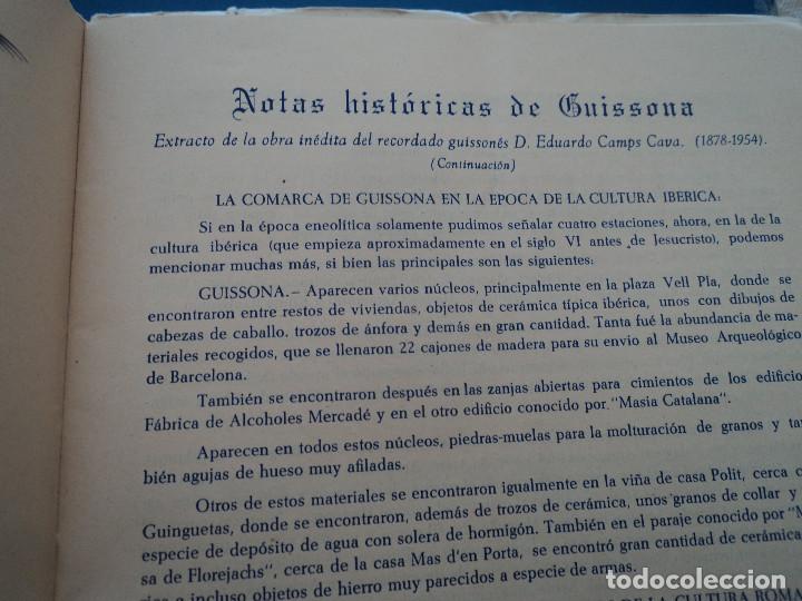 Coleccionismo: programa de fiesta mayor de guissona 1961 - Foto 8