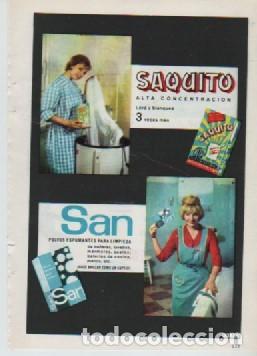 Coleccionismo: ANUNCIO PUBLICIDAD JABON SAQUITO SAN-TOCADISCOS KOLSTER